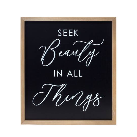 13.75" x 16" Framed Beauty & God Plaque Set